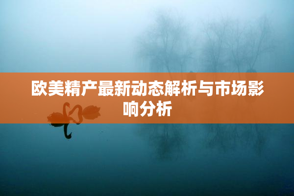 欧美精产最新动态解析与市场影响分析