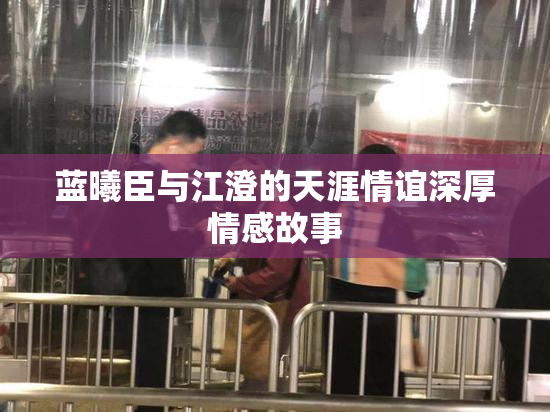 蓝曦臣与江澄的天涯情谊深厚情感故事