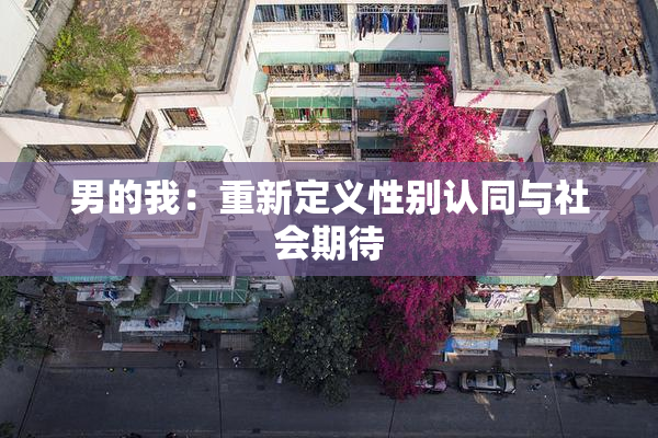男的我：重新定义性别认同与社会期待