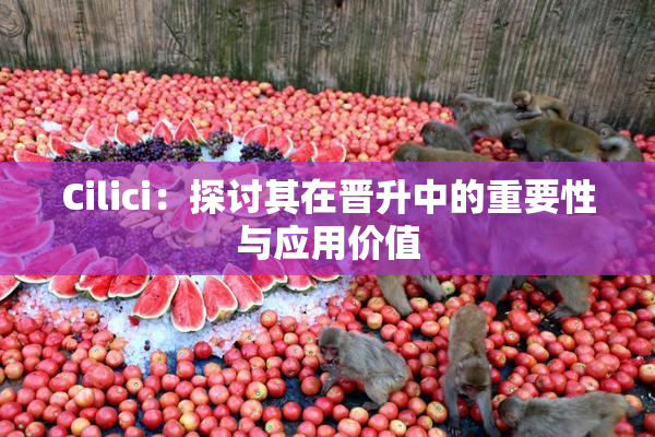 Cilici：探讨其在晋升中的重要性与应用价值