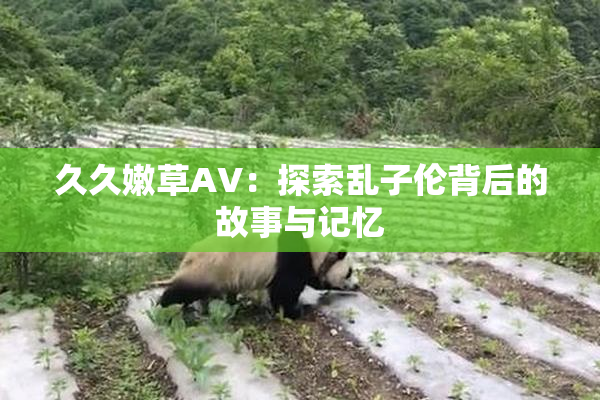 久久嫩草AV：探索乱子伦背后的故事与记忆
