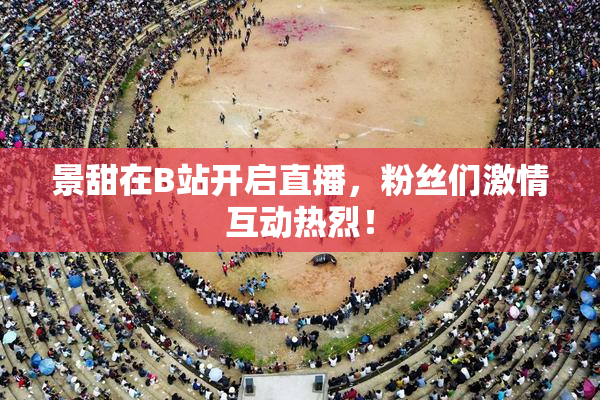 景甜在B站开启直播，粉丝们激情互动热烈！