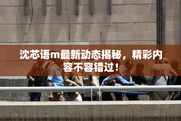 沈芯语m最新动态揭秘，精彩内容不容错过！