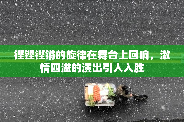 铿铿铿锵的旋律在舞台上回响，激情四溢的演出引人入胜