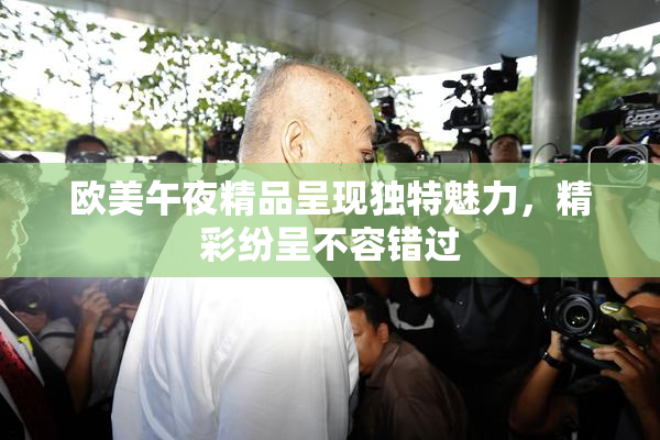 欧美午夜精品呈现独特魅力，精彩纷呈不容错过