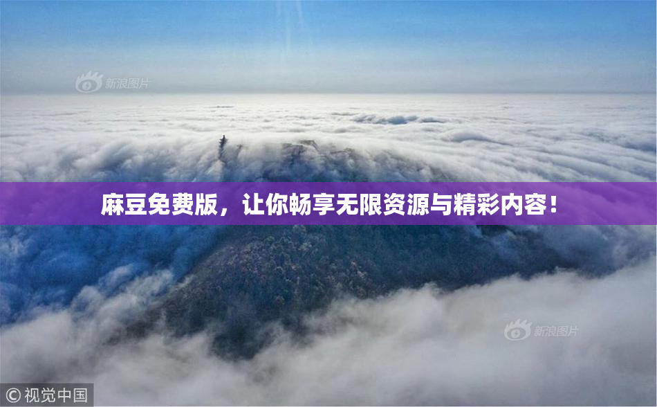 麻豆免费版，让你畅享无限资源与精彩内容！