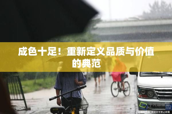 成色十足！重新定义品质与价值的典范