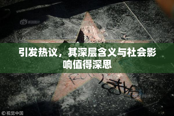 引发热议，其深层含义与社会影响值得深思
