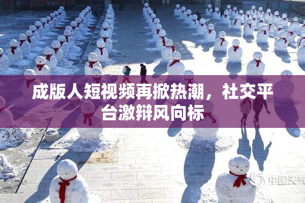 成版人短视频再掀热潮，社交平台激辩风向标