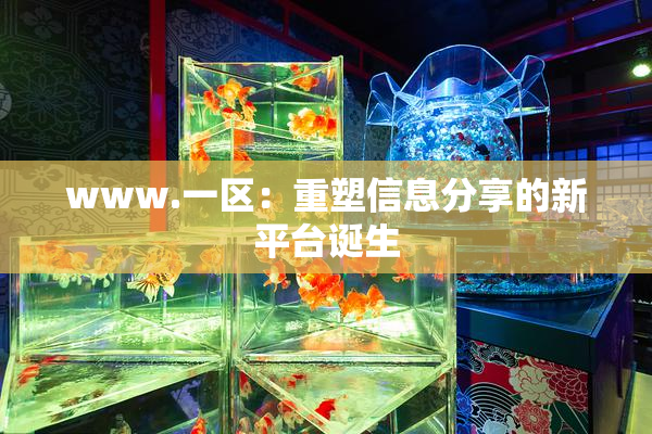 www.一区：重塑信息分享的新平台诞生