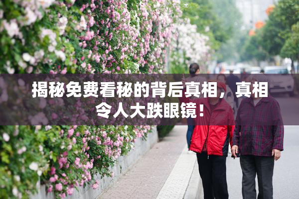 揭秘免费看秘的背后真相，真相令人大跌眼镜！