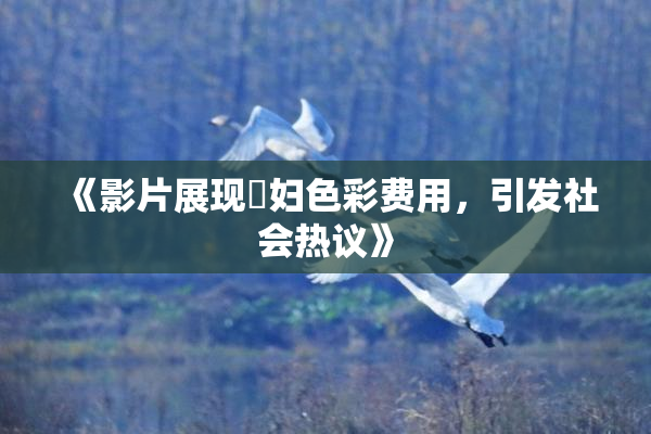 《影片展现婬妇色彩费用，引发社会热议》