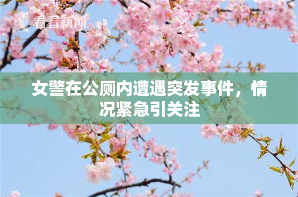 女警在公厕内遭遇突发事件，情况紧急引关注