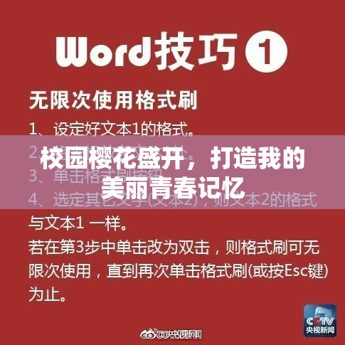 校园樱花盛开，打造我的美丽青春记忆