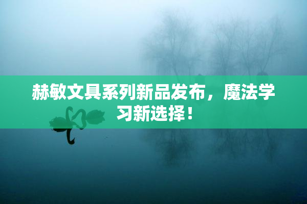 赫敏文具系列新品发布，魔法学习新选择！