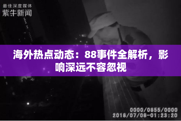 海外热点动态：88事件全解析，影响深远不容忽视