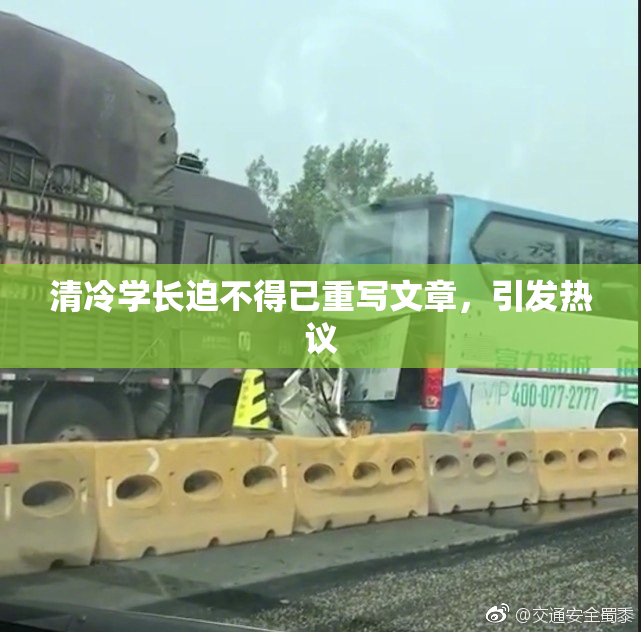 清冷学长迫不得已重写文章，引发热议