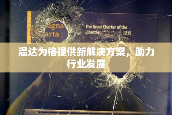 温达为格提供新解决方案，助力行业发展