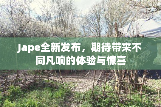 Jape全新发布，期待带来不同凡响的体验与惊喜