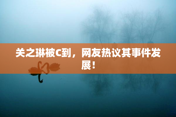 关之琳被C到，网友热议其事件发展！