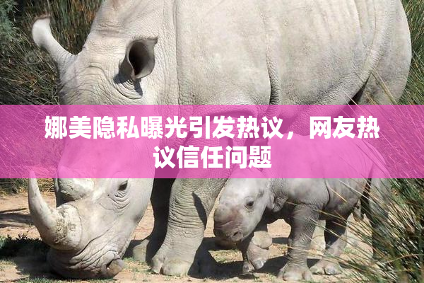 娜美隐私曝光引发热议，网友热议信任问题