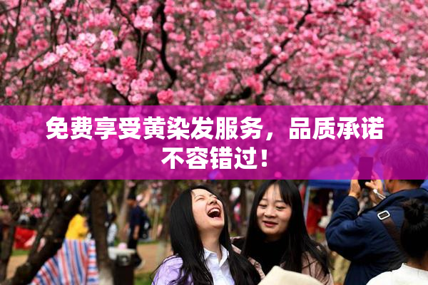 免费享受黄染发服务，品质承诺不容错过！