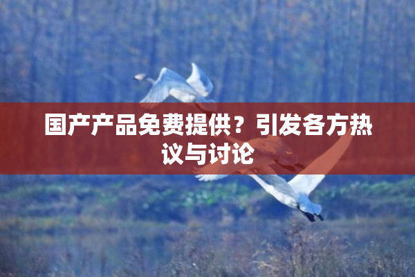 国产产品免费提供？引发各方热议与讨论