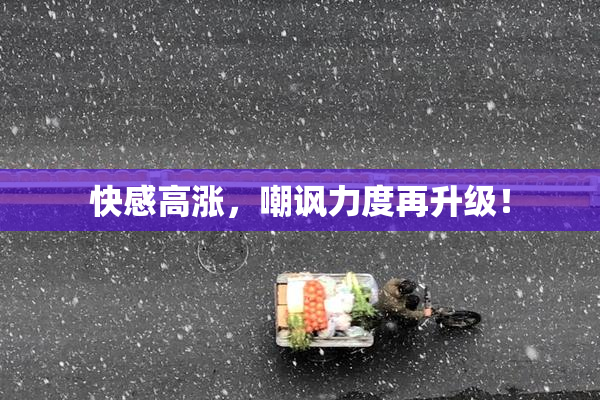快感高涨，嘲讽力度再升级！