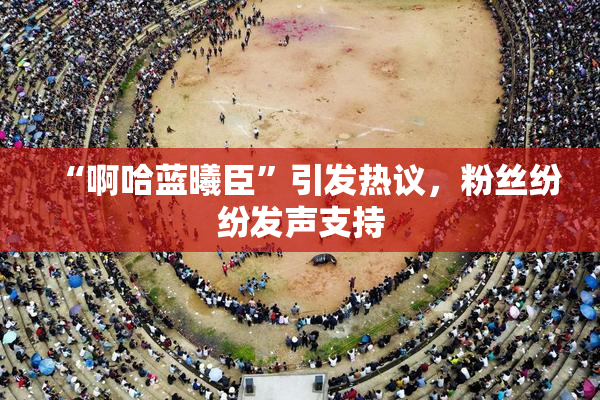 “啊哈蓝曦臣”引发热议，粉丝纷纷发声支持