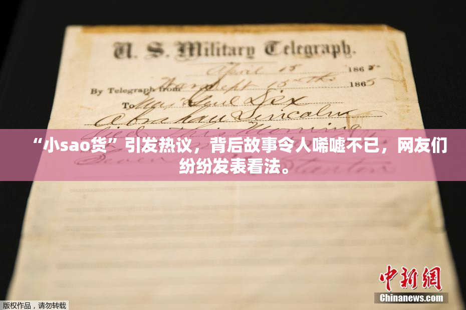 “小sao货”引发热议，背后故事令人唏嘘不已，网友们纷纷发表看法。