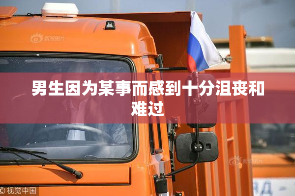 男生因为某事而感到十分沮丧和难过