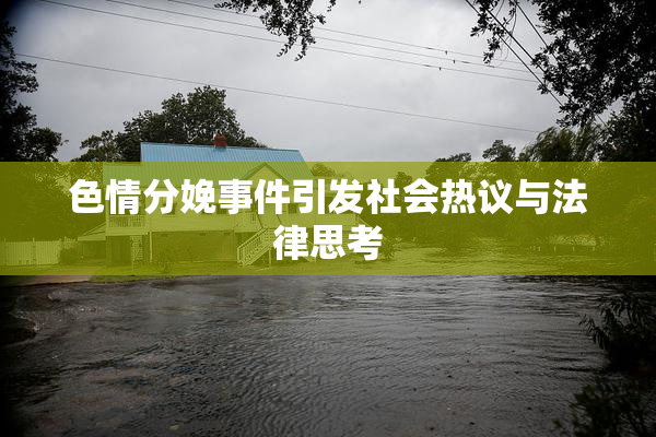 色情分娩事件引发社会热议与法律思考
