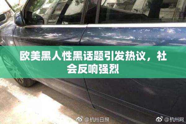 欧美黑人性黑话题引发热议，社会反响强烈