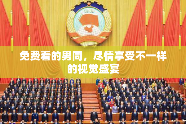 免费看的男同，尽情享受不一样的视觉盛宴