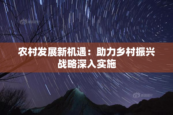 农村发展新机遇：助力乡村振兴战略深入实施