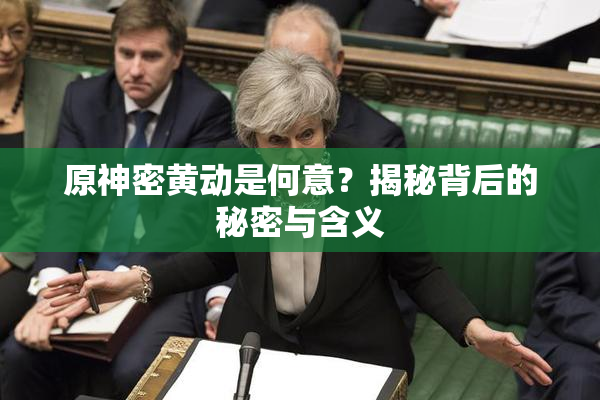 原神密黄动是何意？揭秘背后的秘密与含义