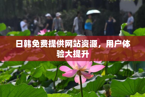 日韩免费提供网站资源，用户体验大提升