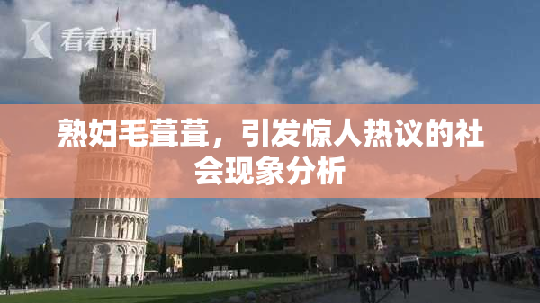 熟妇毛葺葺，引发惊人热议的社会现象分析