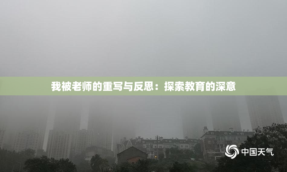 我被老师的重写与反思：探索教育的深意