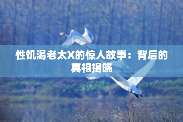 性饥渴老太X的惊人故事：背后的真相揭晓