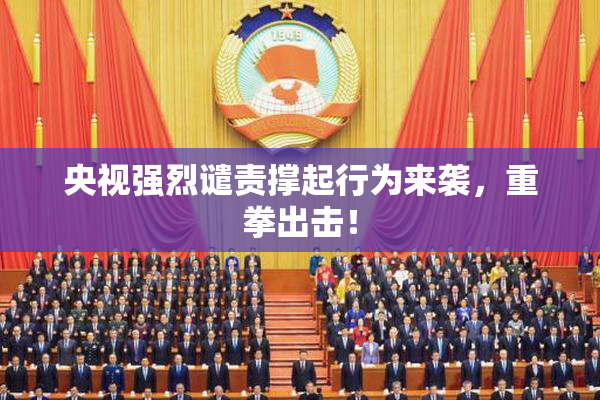 央视强烈谴责撑起行为来袭，重拳出击！