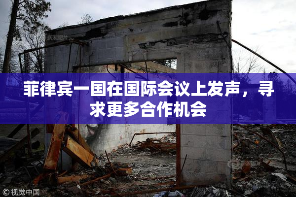 菲律宾一国在国际会议上发声，寻求更多合作机会