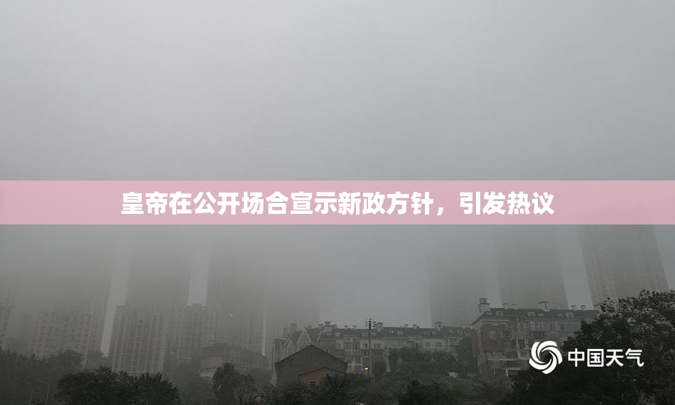 皇帝在公开场合宣示新政方针，引发热议