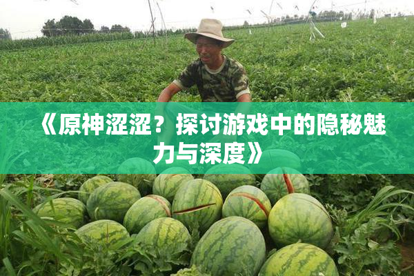 《原神涩涩？探讨游戏中的隐秘魅力与深度》