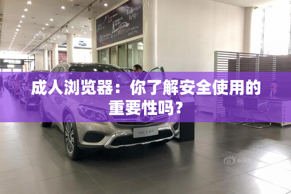 成人浏览器：你了解安全使用的重要性吗？