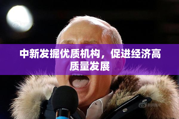中新发掘优质机构，促进经济高质量发展