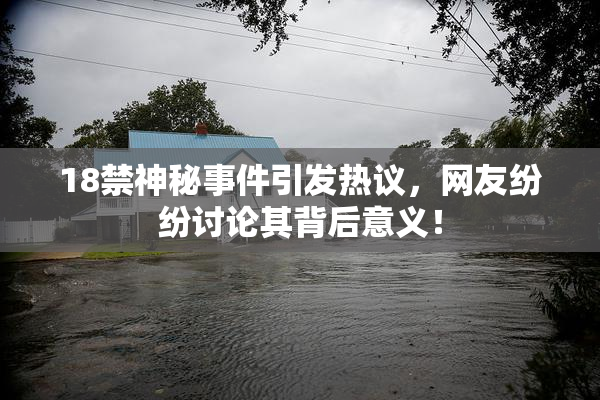 18禁神秘事件引发热议，网友纷纷讨论其背后意义！