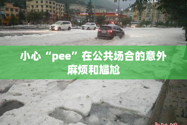 小心“pee”在公共场合的意外麻烦和尴尬