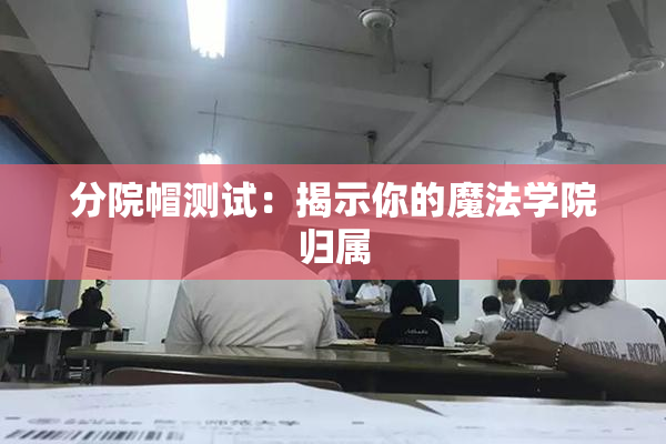 分院帽测试：揭示你的魔法学院归属