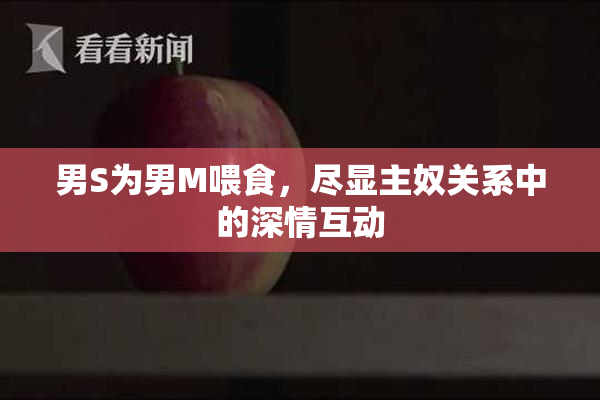 男S为男M喂食，尽显主奴关系中的深情互动